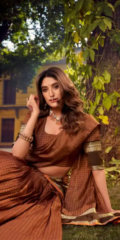 LNB 1900 Orange Color Chettinad Cotton Chex Zari Work Lehenga Choli . Now at just ₹3249. Delivery 4-6 Working Days. Shop now. | Bollywood Lehenga, Creative Lehenga, Designer Lehenga, Embroidered Lehenga, Lehenga, Party Wear Lehenga