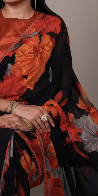 YNF 7032 Orange in Weightless Marbal Lace Work & Lace Border Saree . Grab it for ₹1549. Delivery 4-6 Working Days. Shop now. | Creative Sarees, Embroidered Sarees, Bollywood Sarees, Designer Sarees, Ethnic Saree, Modern Digital sarees, Party Wear Sarees, Sarees