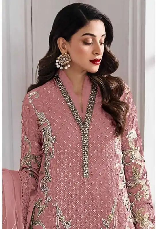 FC 1192 Peach Color Georgette Salwar Suit with Embroidery Work. Introductory Price ₹2499. Delivery 4-6 Working Days. Shop now. | Casual Suits, Jump Suits, Tops & Bottoms, Track Suits, Trendy Wear, Creative suits, Designer Suits, Palazzo Suits, Party Wear Suits, Patiala Suits, Salwar suit, Straight Suits