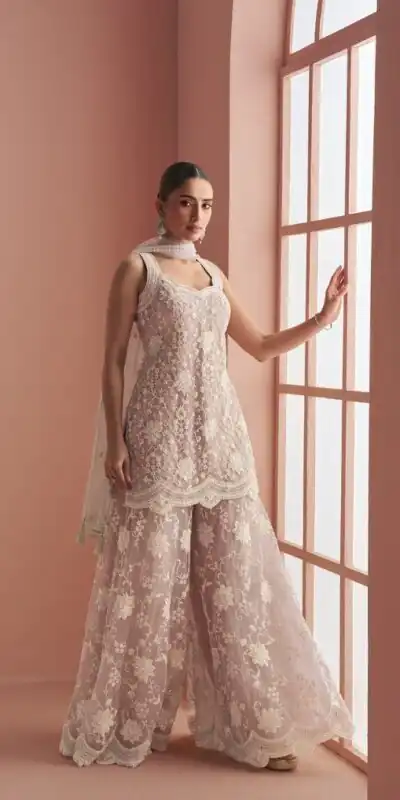 FC 10088 Peach in Color Heavy Net Embroidery Work Salwar Suit . Introductory Price ₹3599. Delivery 4-6 Working Days. Shop now. | Casual Suits, Jump Suits, Tops & Bottoms, Track Suits, Trendy Wear, Creative suits, Designer Suits, Palazzo Suits, Party Wear Suits, Patiala Suits, Salwar suit, Straight Suits