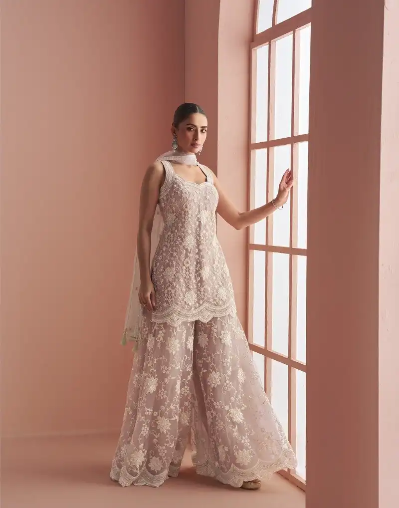 FC 10088 Peach in Color Heavy Net Embroidery Work Salwar Suit . Introductory Price ₹3599. Delivery 4-6 Working Days. Shop now. | Casual Suits, Jump Suits, Tops & Bottoms, Track Suits, Trendy Wear, Creative suits, Designer Suits, Palazzo Suits, Party Wear Suits, Patiala Suits, Salwar suit, Straight Suits