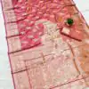 MB 3279 Peach Soft Banarasi Silk Saree with Lace Work & Zari Work. Festive Deal ₹1899. Delivery 4-6 Working Days. Shop now. | Creative Sarees, Embroidered Sarees, Bollywood Sarees, Designer Sarees, Ethnic Saree, Modern Digital sarees, Party Wear Sarees, Sarees