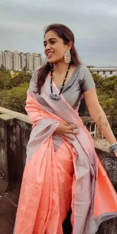 KP 1034 Peach Soft Lichi Silk Saree with Lace Border & Lace Work. Affordable Price ₹1449. Delivery 4-6 Working Days. Shop now. | Creative Sarees, Embroidered Sarees, Bollywood Sarees, Designer Sarees, Ethnic Saree, Modern Digital sarees, Party Wear Sarees, Sarees