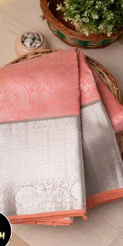 KP 1034 Peach Soft Lichi Silk Saree with Lace Border & Lace Work. Affordable Price ₹1449. Delivery 4-6 Working Days. Shop now. | Creative Sarees, Embroidered Sarees, Bollywood Sarees, Designer Sarees, Ethnic Saree, Modern Digital sarees, Party Wear Sarees, Sarees