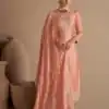 FC 9522 Peach Vichitra Salwar Suitwith Embroidery Work & Stone Work. Exclusive Offer ₹2499. Delivery 4-6 Working Days. Shop now. | Casual Suits, Jump Suits, Tops & Bottoms, Track Suits, Trendy Wear, Creative suits, Designer Suits, Palazzo Suits, Party Wear Suits, Patiala Suits, Salwar suit, Straight Suits