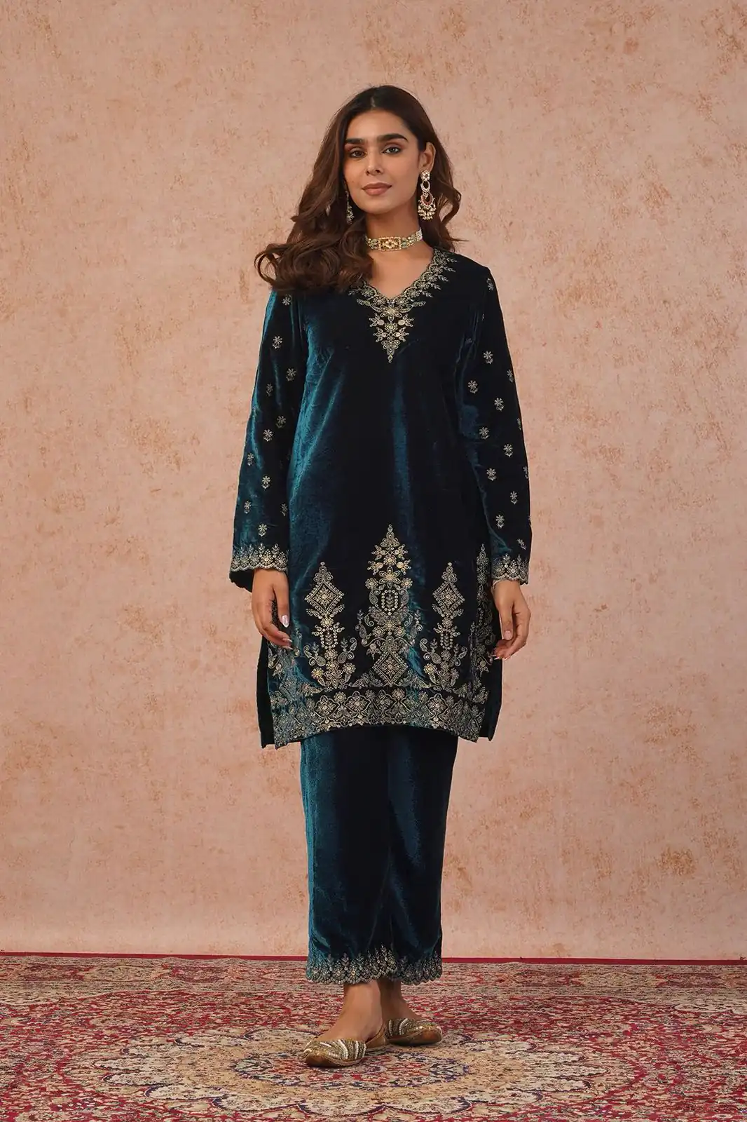 KD 1547 Peacock Blue Viscose Velvet Salwar Suit with Designer Work. Special Price ₹2099. Delivery 4-6 Working Days. Shop now. | Casual Suits, Jump Suits, Tops & Bottoms, Track Suits, Trendy Wear, Creative suits, Designer Suits, Palazzo Suits, Party Wear Suits, Patiala Suits, Salwar suit, Straight Suits