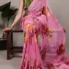 YNF 7009 Pink Chiffon Saree with Lace Work. Wedding, Party, Festive, Events, Exclusive Offer ₹1749. Delivery 4-6 Working Days. Shop now. | Creative Sarees, Embroidered Sarees, Bollywood Sarees, Designer Sarees, Ethnic Saree, Modern Digital sarees, Party Wear Sarees, Sarees