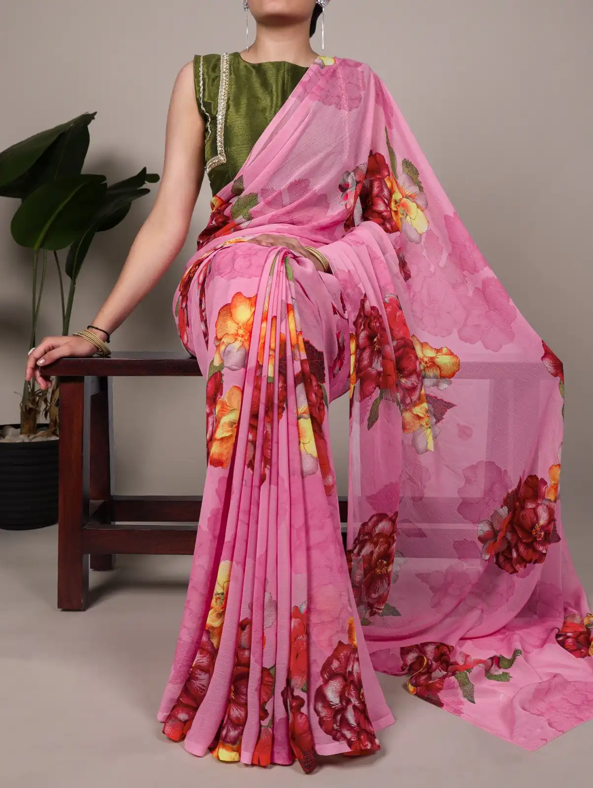 YNF 7009 Pink Chiffon Saree with Lace Work. Wedding, Party, Festive, Events, Exclusive Offer ₹1749. Delivery 4-6 Working Days. Shop now. | Creative Sarees, Embroidered Sarees, Bollywood Sarees, Designer Sarees, Ethnic Saree, Modern Digital sarees, Party Wear Sarees, Sarees