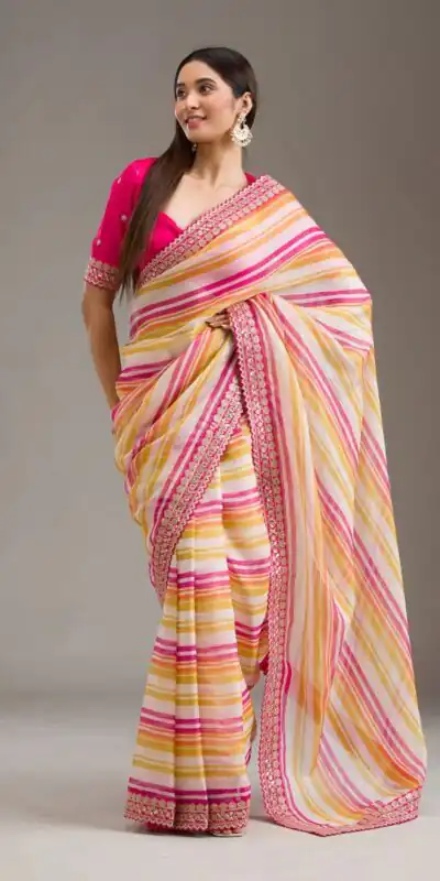 ANX Ritika Pink Chinon Silk Saree Perfect for Wedding, Party, Sangeet, Reception, Onam – . Special Price ₹1899. Delivery 4-6 Working Days. Shop now. | Creative Sarees, Embroidered Sarees, Bollywood Sarees, Designer Sarees, Ethnic Saree, Modern Digital sarees, Party Wear Sarees, Sarees