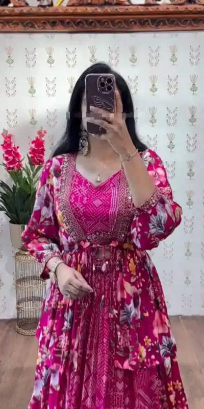 PC 534 Pink Chinon Lehenga Choli with Thread Embroidery & Embroidery Work. Festive Deal ₹2449. Delivery 4-6 Working Days. Shop now. | Bollywood Lehenga, Creative Lehenga, Designer Lehenga, Embroidered Lehenga, Lehenga, Party Wear Lehenga