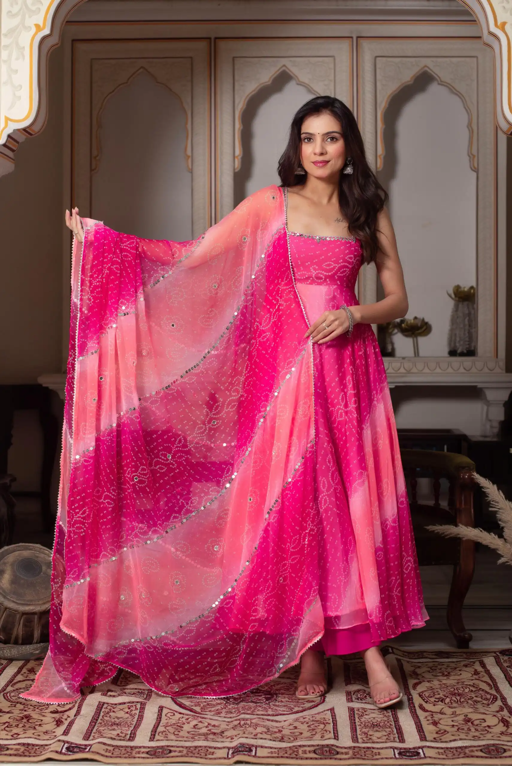 RTC 5952 Pink Faux Georgette Salwar Suit with Mirror Work & Digital Print. Available at ₹2149 only. Delivery 4-6 Working Days. Shop now. | Casual Suits, Jump Suits, Tops & Bottoms, Track Suits, Trendy Wear, Creative suits, Designer Suits, Palazzo Suits, Party Wear Suits, Patiala Suits, Salwar suit, Straight Suits
