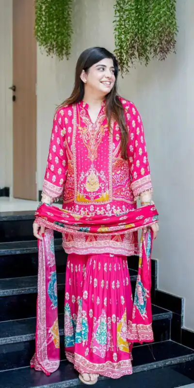 BE 427 Pink French Crape Salwar Suit Perfect for Wedding, Party, Temple Visit, Sangeet, Holi – . Now at just ₹1899. Delivery 4-6 Working Days. Shop now | Casual Suits, Jump Suits, Tops & Bottoms, Track Suits, Trendy Wear, Creative suits, Designer Suits, Palazzo Suits, Party Wear Suits, Patiala Suits, Salwar suit, Straight Suits