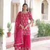 KA 1210 Pink in Georgette. Embroidery Work & Sequins Work Salwar Suit Grab it for ₹2599. Delivery 4-6 Working Days. Shop now. | Casual Suits, Jump Suits, Tops & Bottoms, Track Suits, Trendy Wear, Creative suits, Designer Suits, Palazzo Suits, Party Wear Suits, Patiala Suits, Salwar suit, Straight Suits