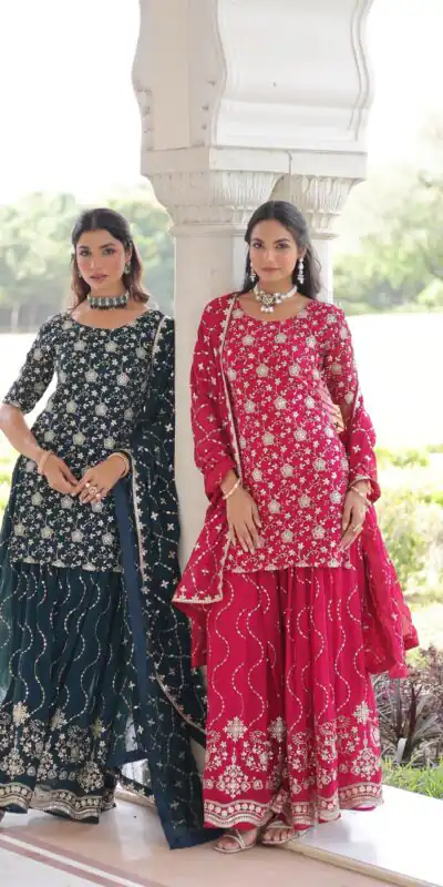 KA 1210 Pink in Georgette. Embroidery Work & Sequins Work Salwar Suit Grab it for ₹2599. Delivery 4-6 Working Days. Shop now. | Casual Suits, Jump Suits, Tops & Bottoms, Track Suits, Trendy Wear, Creative suits, Designer Suits, Palazzo Suits, Party Wear Suits, Patiala Suits, Salwar suit, Straight Suits