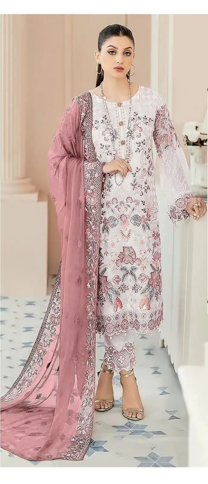 DS SF 123 Pink Georgette Salwar Suit Perfect for Wedding, Party, Family Gatherings, Lohri, Mehendi – . Now at just ₹1949. Delivery 4-6 Working Days. | Casual Suits, Jump Suits, Tops & Bottoms, Track Suits, Trendy Wear, Creative suits, Designer Suits, Palazzo Suits, Party Wear Suits, Patiala Suits, Salwar suit, Straight Suits