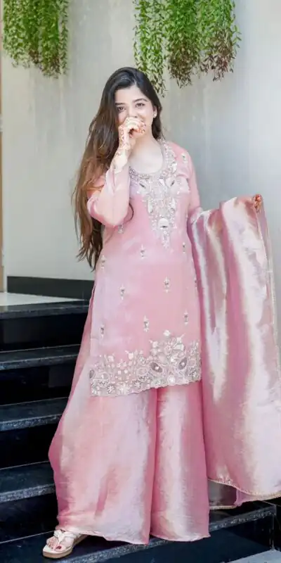 SSR 531 Pink Jimmy Choo Salwar Suit Perfect for Wedding, Party, Baby Shower, Durga Puja, Engagement – . Get it for ₹1949. Delivery 4-6 Working Days. | Casual Suits, Jump Suits, Creative suits, Designer Suits, Palazzo Suits, Party Wear Suits, Patiala Suits, Salwar suit, Straight Suits