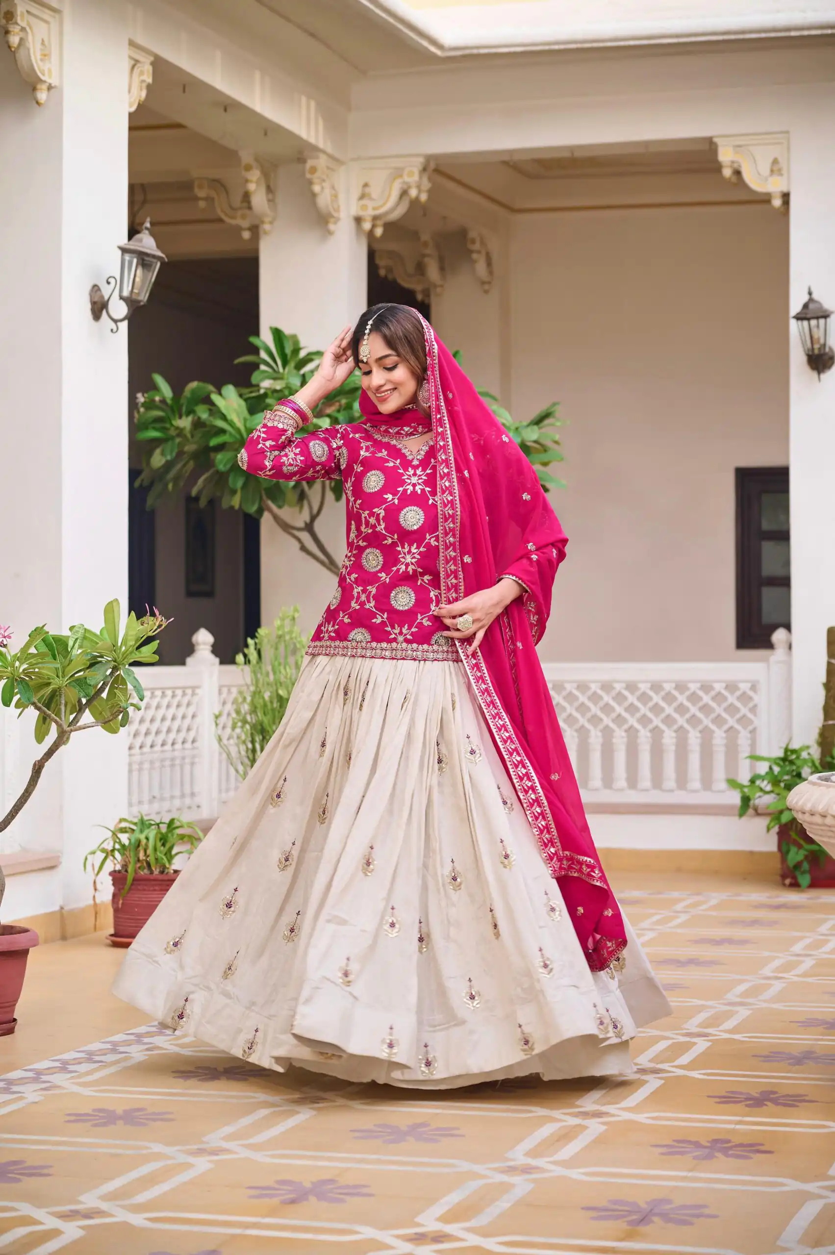 Ram 101 Pink Pure Chinon Lehenga Choli Perfect for Wedding, Party, Makar Sankranti, Reception, Sangeet – . Exclusive Offer ₹2649. Delivery 4-6 Working | Bollywood Lehenga, Creative Lehenga, Designer Lehenga, Embroidered Lehenga, Lehenga, Party Wear Lehenga