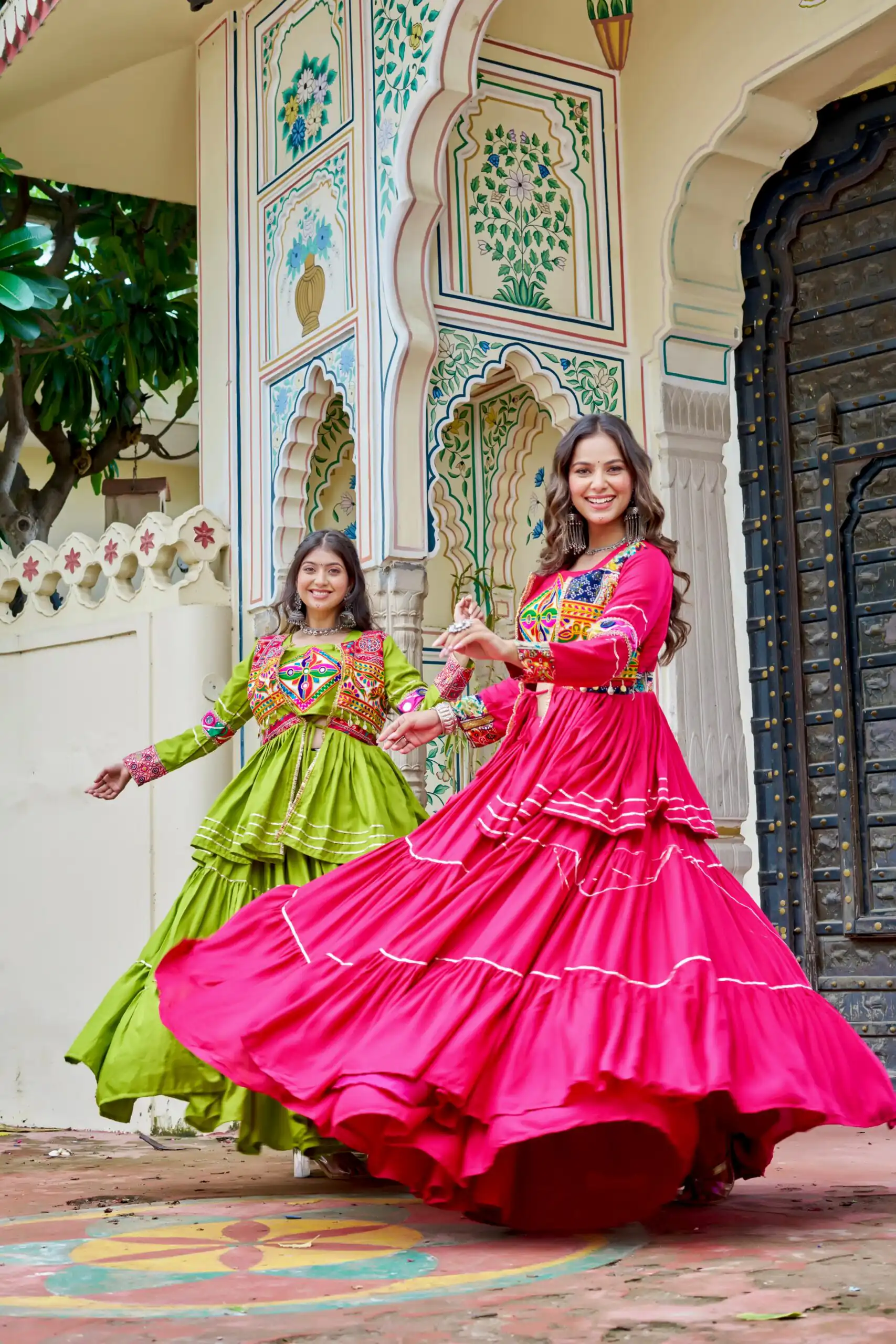 Ram 120 Pink in Pure Cotton Mirror Work & Gamthi Work Lehenga Choli . Exclusive Offer ₹3049. Delivery 4-6 Working Days. Shop now. | Bollywood Lehenga, Creative Lehenga, Designer Lehenga, Embroidered Lehenga, Lehenga, Party Wear Lehenga