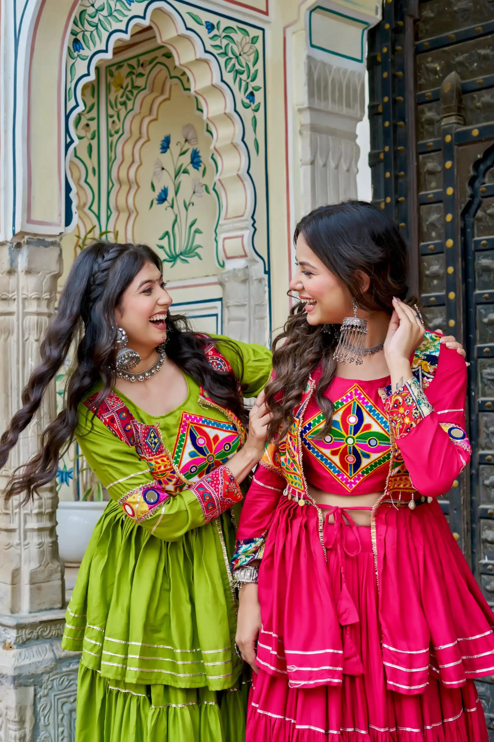 Ram 120 Pink in Pure Cotton Mirror Work & Gamthi Work Lehenga Choli . Exclusive Offer ₹3049. Delivery 4-6 Working Days. Shop now. | Bollywood Lehenga, Creative Lehenga, Designer Lehenga, Embroidered Lehenga, Lehenga, Party Wear Lehenga