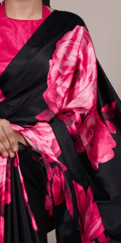 YNF 7027 Pink Satin Silk Saree Perfect for Wedding, Party, Sangeet, Makar Sankranti, Reception – . Special Price ₹1549. Delivery 4-6 Working Days | Creative Sarees, Embroidered Sarees, Bollywood Sarees, Designer Sarees, Ethnic Saree, Modern Digital sarees, Party Wear Sarees, Sarees