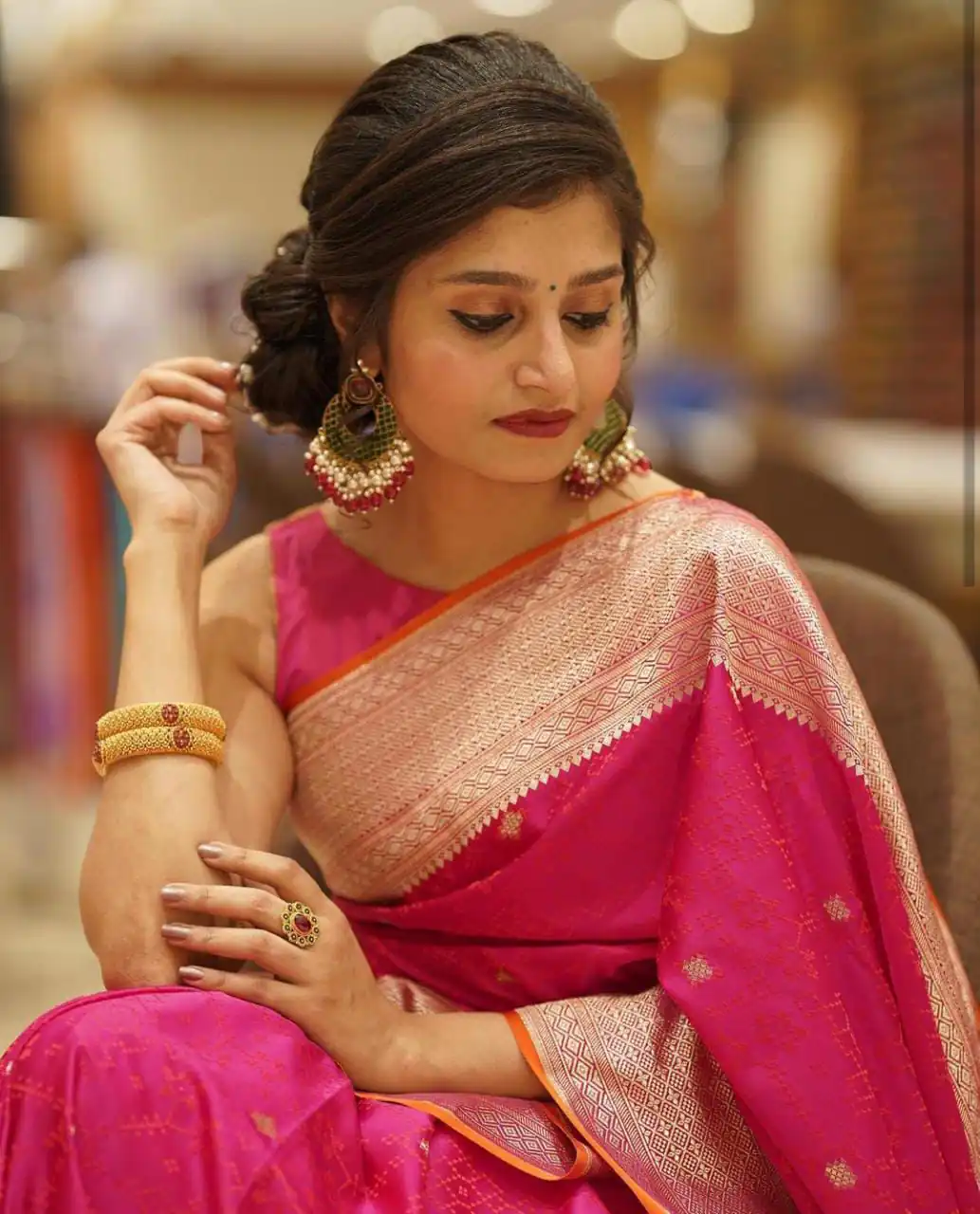 KPR 260 Pink in Color Soft Lichi SilkOn All Over Designer Work Saree . Grab it for ₹1399. Delivery 4-6 Working Days. Shop now. | Creative Sarees, Embroidered Sarees, Bollywood Sarees, Designer Sarees, Ethnic Saree, Modern Digital sarees, Party Wear Sarees, Sarees