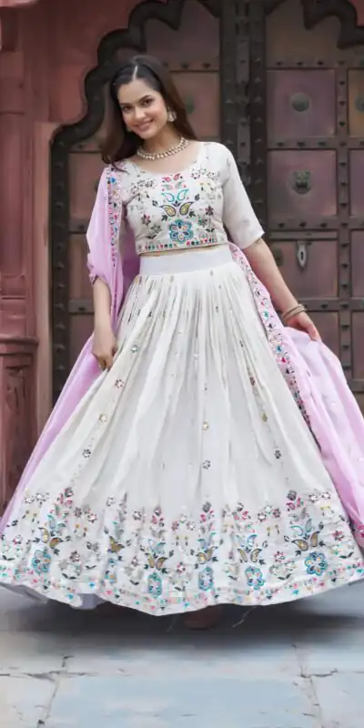 Ram 144 Pink in Pure Tissue silk Embroidery Work Lehenga Choli . Available at ₹3349 only. Delivery 4-6 Working Days. Shop now. | Bollywood Lehenga, Creative Lehenga, Designer Lehenga, Embroidered Lehenga, Lehenga, Party Wear Lehenga