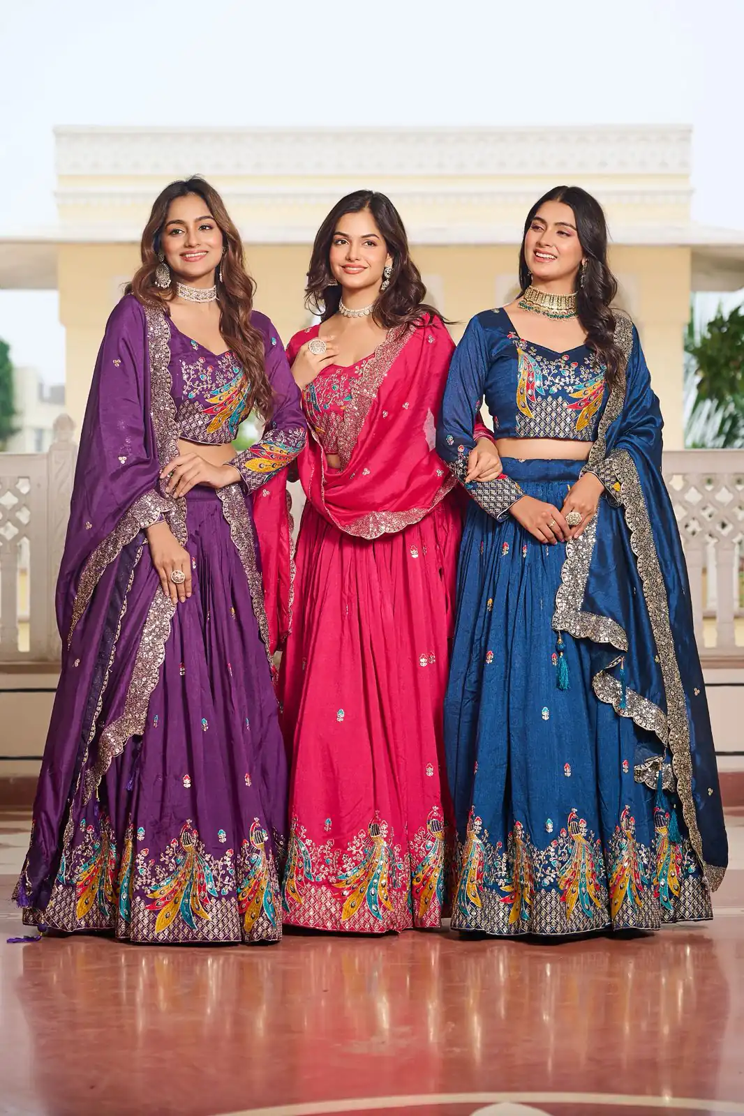 Ram 113 Pink Color Vichitra Lehenga Choli with Embroidery Work. Exclusive Offer ₹3099. Delivery 4-6 Working Days. Shop now. | Bollywood Lehenga, Creative Lehenga, Designer Lehenga, Embroidered Lehenga, Lehenga, Party Wear Lehenga