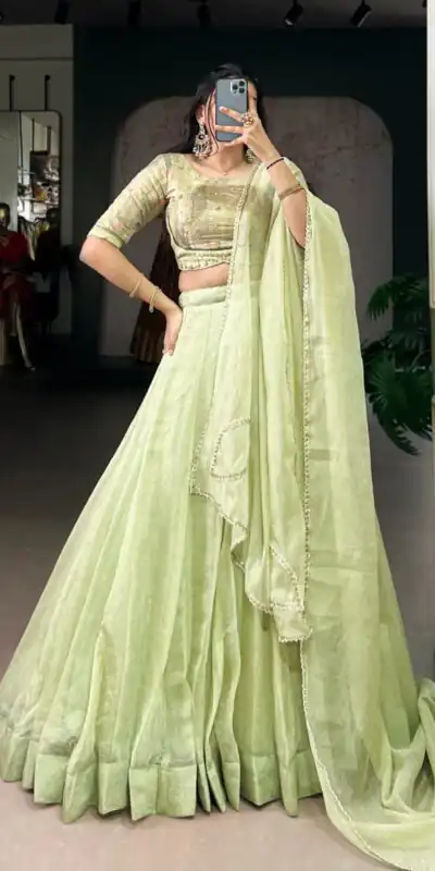 LNB 1100 Pista with Bead Work & Sequins Work. Allen Crush Lehenga Choli Best Price ₹3299. Delivery 4-6 Working Days. Shop now. | Bollywood Lehenga, Creative Lehenga, Designer Lehenga, Embroidered Lehenga, Lehenga, Party Wear Lehenga