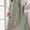 FC 1192 Pista Color Georgette Salwar Suit with Embroidery Work. Introductory Price ₹2499. Delivery 4-6 Working Days. Shop now. | Casual Suits, Jump Suits, Tops & Bottoms, Track Suits, Trendy Wear, Creative suits, Designer Suits, Palazzo Suits, Party Wear Suits, Patiala Suits, Salwar suit, Straight Suits