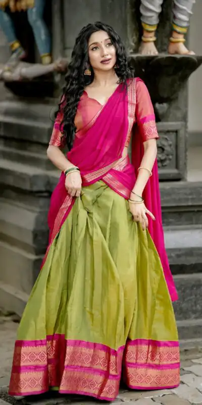 LNB 2001 Pista Color Peaceful Kanchipuram Zari Weaving Lehenga Choli Wedding, Festive, Events Expected Delivery 4-6 Working Days@2199/- Only | Bollywood Lehenga, Creative Lehenga, Designer Lehenga, Embroidered Lehenga, Lehenga, Party Wear Lehenga