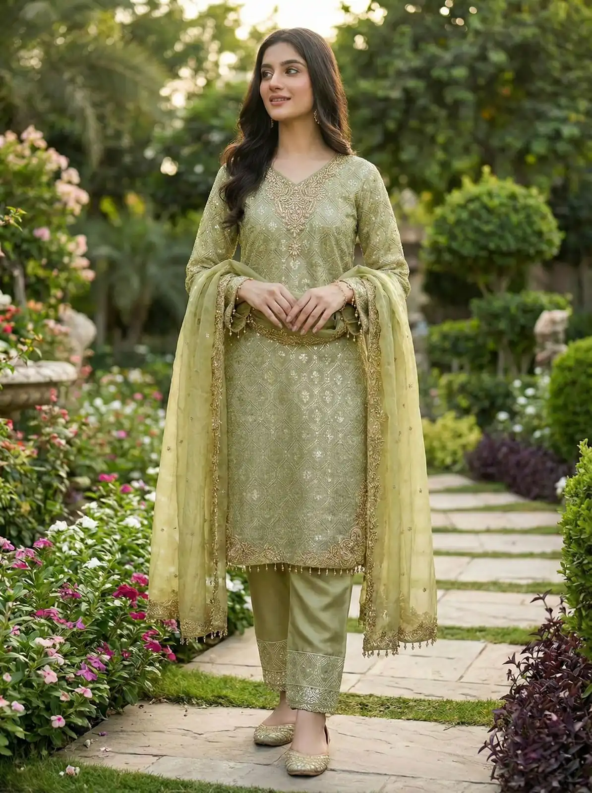 ZSR 3158 Pista in Organza Silk Lace Work & Embroidery Work Salwar Suit . Get it for ₹2399. Delivery 4-6 Working Days. Shop now. | Casual Suits, Jump Suits, Tops & Bottoms, Track Suits, Trendy Wear, Creative suits, Designer Suits, Palazzo Suits, Party Wear Suits, Patiala Suits, Salwar suit, Straight Suits