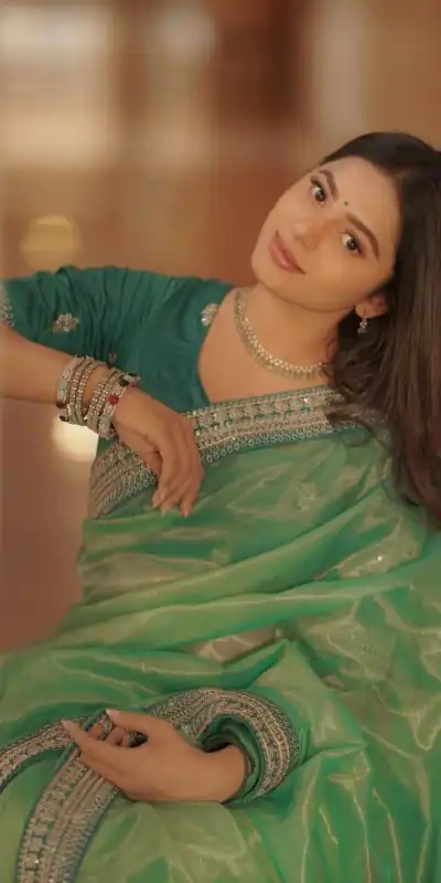 JR 657 Pista with Sequins Work & Embroidery Work Twill Net Saree . Exclusive Offer ₹1599. Delivery 4-6 Working Days. Shop now. | Creative Sarees, Embroidered Sarees, Bollywood Sarees, Designer Sarees, Ethnic Saree, Modern Digital sarees, Party Wear Sarees, Sarees