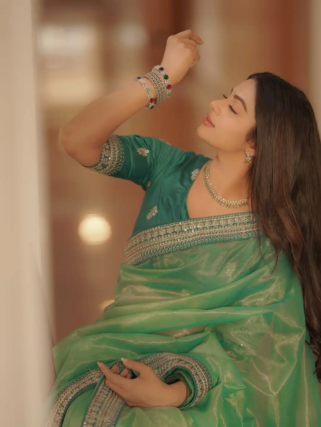 JR 657 Pista with Sequins Work & Embroidery Work Twill Net Saree . Exclusive Offer ₹1599. Delivery 4-6 Working Days. Shop now. | Creative Sarees, Embroidered Sarees, Bollywood Sarees, Designer Sarees, Ethnic Saree, Modern Digital sarees, Party Wear Sarees, Sarees