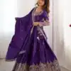 MF TAJ 1003 Purple in Color Chinon Silk Embroidery Work Lehenga Choli . Get it for ₹1949. Delivery 4-6 Working Days. Shop now. | Bollywood Lehenga, Creative Lehenga, Designer Lehenga, Embroidered Lehenga, Lehenga, Party Wear Lehenga