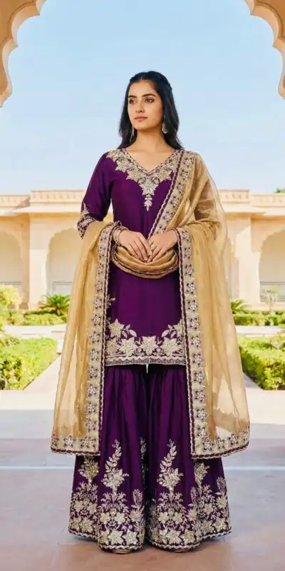 SRK 5244 Purple in Chinon Silk Lace Work & Embroidery Work Salwar Suit . Special Price ₹2399. Delivery 4-6 Working Days. Shop now. | Casual Suits, Jump Suits, Tops & Bottoms, Track Suits, Trendy Wear, Creative suits, Designer Suits, Palazzo Suits, Party Wear Suits, Patiala Suits, Salwar suit, Straight Suits