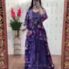 PC 534 Purple Chinon Lehenga Choli with Thread Embroidery & Embroidery Work. Festive Deal ₹2449. Delivery 4-6 Working Days. Shop now. | Bollywood Lehenga, Creative Lehenga, Designer Lehenga, Embroidered Lehenga, Lehenga, Party Wear Lehenga