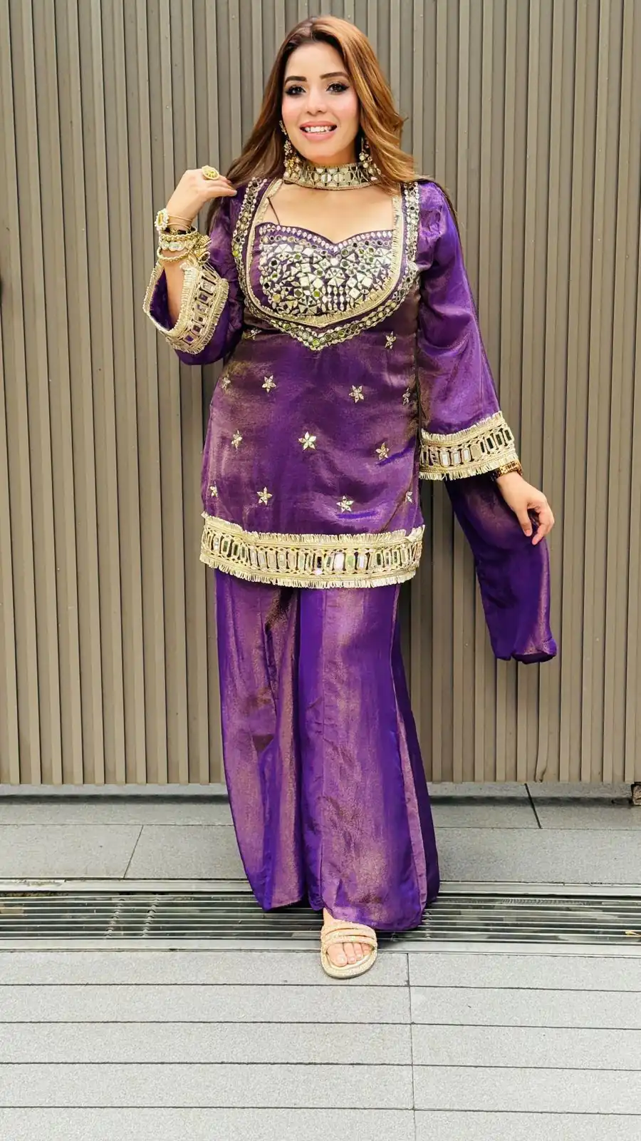 LG 2015 Purple Cosmos Salwar Suit Perfect for Wedding, Party, Karwa Chauth, Eid, Holi – . Exclusive Offer ₹2099. Delivery 4-6 Working Days. Shop now. | Casual Suits, Jump Suits, Creative suits, Designer Suits, Palazzo Suits, Party Wear Suits, Patiala Suits, Salwar suit, Straight Suits
