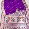 MB 2 Purple Paithani Silk Saree with Lace Work & Zari Work. Introductory Price ₹2049. Delivery 4-6 Working Days. Shop now. | Creative Sarees, Embroidered Sarees, Bollywood Sarees, Designer Sarees, Ethnic Saree, Modern Digital sarees, Party Wear Sarees, Sarees