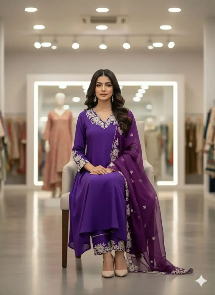 LG 2053 Purple Roman Silk Salwar Suit Perfect for Wedding, Party, Eid, Holi, Cultural Events – . Exclusive Offer ₹2099. Delivery 4-6 Working Days. | Casual Suits, Jump Suits, Tops & Bottoms, Track Suits, Trendy Wear, Creative suits, Designer Suits, Palazzo Suits, Party Wear Suits, Patiala Suits, Salwar suit, Straight Suits