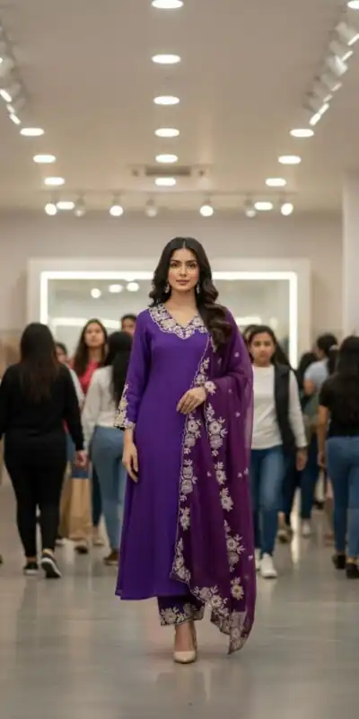 LG 2053 Purple Roman Silk Salwar Suit Perfect for Wedding, Party, Eid, Holi, Cultural Events – . Exclusive Offer ₹2099. Delivery 4-6 Working Days. | Casual Suits, Jump Suits, Tops & Bottoms, Track Suits, Trendy Wear, Creative suits, Designer Suits, Palazzo Suits, Party Wear Suits, Patiala Suits, Salwar suit, Straight Suits