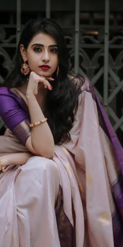 KPR 224 Purple Color Soft Lichi Silk Saree with Lace Border & Lace Work. Best Price ₹1449. Delivery 4-6 Working Days. Shop now. | Creative Sarees, Embroidered Sarees, Bollywood Sarees, Designer Sarees, Ethnic Saree, Modern Digital sarees, Party Wear Sarees, Sarees