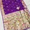 MB 389 Purple Soft Paithani Silk Saree with Lace Work & Zari Work. Affordable Price ₹2049. Delivery 4-6 Working Days. Shop now. | Creative Sarees, Embroidered Sarees, Bollywood Sarees, Designer Sarees, Ethnic Saree, Modern Digital sarees, Party Wear Sarees, Sarees