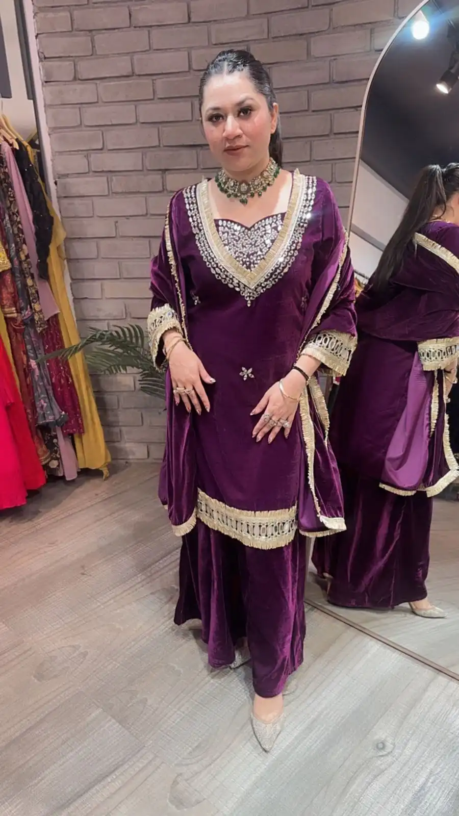 LG 2044 Purple in Velvet Mirror Work & Embroidery Work Salwar Suit . Best Price ₹2599. Delivery 4-6 Working Days. Shop now. | Casual Suits, Jump Suits, Tops & Bottoms, Track Suits, Trendy Wear, Creative suits, Designer Suits, Palazzo Suits, Party Wear Suits, Patiala Suits, Salwar suit, Straight Suits