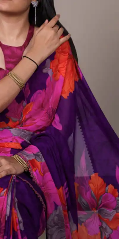 YNF 7032 Purple in Weightless Marbal Lace Work & Lace Border Saree . Grab it for ₹1549. Delivery 4-6 Working Days. Shop now. | Creative Sarees, Embroidered Sarees, Bollywood Sarees, Designer Sarees, Ethnic Saree, Modern Digital sarees, Party Wear Sarees, Sarees