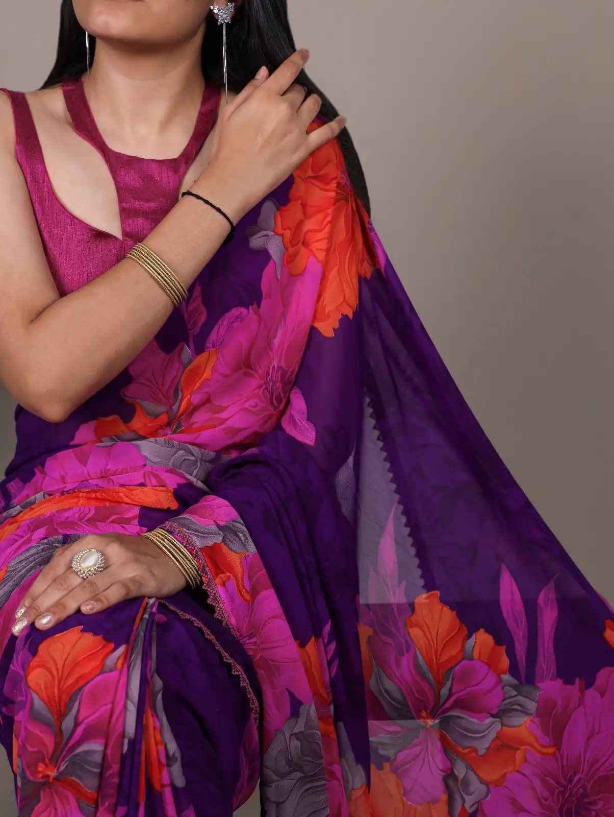 YNF 7032 Purple in Weightless Marbal Lace Work & Lace Border Saree . Grab it for ₹1549. Delivery 4-6 Working Days. Shop now. | Creative Sarees, Embroidered Sarees, Bollywood Sarees, Designer Sarees, Ethnic Saree, Modern Digital sarees, Party Wear Sarees, Sarees