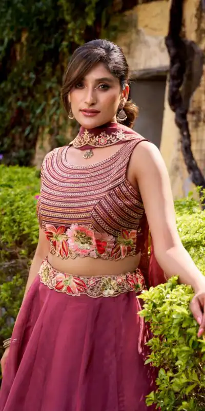 LNB 1445 Rani Pink Chanda Silk Lehenga Choli with Sequins Work & Embroidery Work. Grab it for ₹3399. Delivery 4-6 Working Days. Shop now. | Bollywood Lehenga, Creative Lehenga, Designer Lehenga, Embroidered Lehenga, Lehenga, Party Wear Lehenga