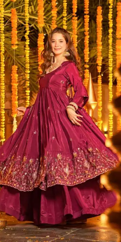 KD 1556 Rani Pink Natural Crap Silk Salwar Suit Perfect for Wedding, Party, Karwa Chauth, Raksha Bandhan, Engagement – . Grab it for ₹2549. Delive | Casual Suits, Jump Suits, Creative suits, Designer Suits, Palazzo Suits, Party Wear Suits, Patiala Suits, Salwar suit, Straight Suits