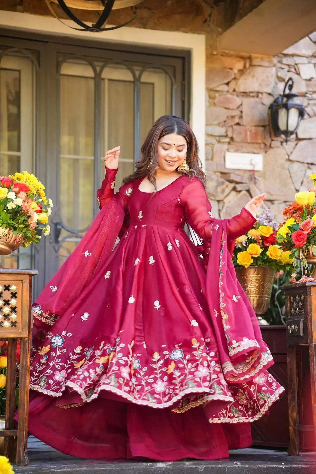 KD 1559 Rani Pink with Designer Work Organza Silk Salwar Suit . Exclusive Offer ₹2599. Delivery 4-6 Working Days. Shop now. | Casual Suits, Jump Suits, Tops & Bottoms, Track Suits, Trendy Wear, Creative suits, Designer Suits, Palazzo Suits, Party Wear Suits, Patiala Suits, Salwar suit, Straight Suits