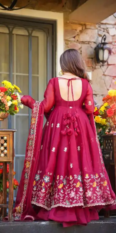 KD 1559 Rani Pink with Designer Work Organza Silk Salwar Suit . Exclusive Offer ₹2599. Delivery 4-6 Working Days. Shop now. | Casual Suits, Jump Suits, Tops & Bottoms, Track Suits, Trendy Wear, Creative suits, Designer Suits, Palazzo Suits, Party Wear Suits, Patiala Suits, Salwar suit, Straight Suits