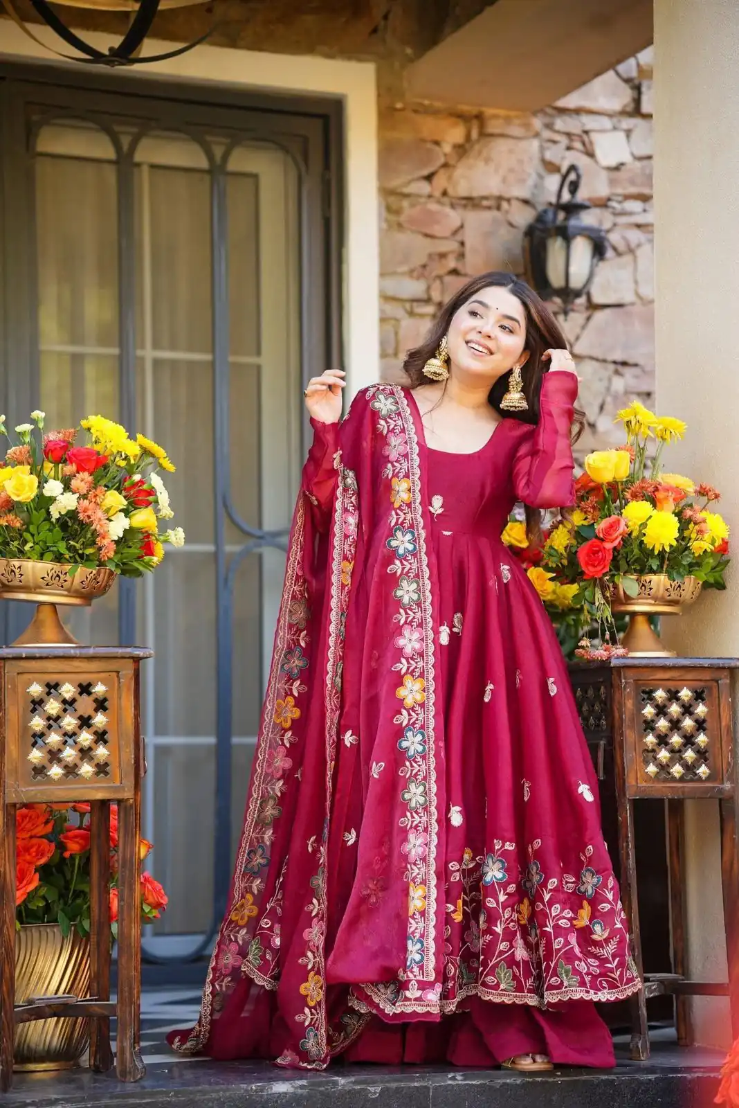 KD 1559 Rani Pink with Designer Work Organza Silk Salwar Suit . Exclusive Offer ₹2599. Delivery 4-6 Working Days. Shop now. | Casual Suits, Jump Suits, Tops & Bottoms, Track Suits, Trendy Wear, Creative suits, Designer Suits, Palazzo Suits, Party Wear Suits, Patiala Suits, Salwar suit, Straight Suits